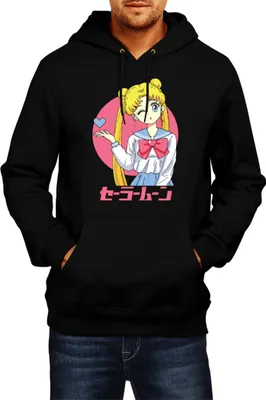 Produktbild von Herren Kapuzenpullover Japan Anime Manga Sailor Anime Manga Moon 05 Sailor Princess, Man XL / Schwarz