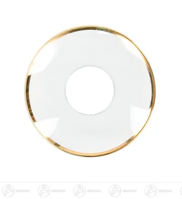 Produktbild von Ersatzteile & Bastelbedarf Lichtmanschette mit Goldrand, Loch 23mm Breite x Höhe x Tiefe 6,5 cmx6,5 cmx6,5 cm NEU