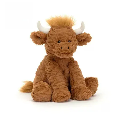 Produktbild von Kuh Kuscheltier 23 cm – Highland Cow Plüschtier, weich und flauschig