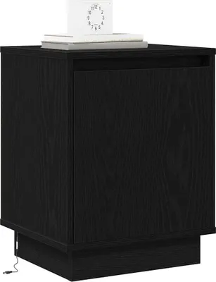 Produktbild von vidaXL Nachttisch Schwarz Eichen-Optik 39 x 34,5 x 50 cm Holzwerkstoff