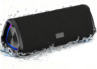 Produktbild von Tragbarer Bluetooth-Lautsprecher, 20 Watt Stereo – 24 Stunden Akkulaufzeit – IPX6 wasserdicht