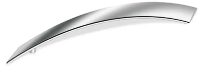 Möbelgriff, silber, glänzend, Zamak, Chrom, 270x30x30 mm, LA 192 mm
