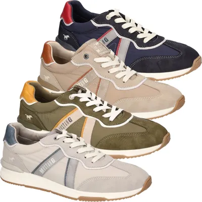 Produktbild von Mustang Herren Freizeit Sneaker Halbschuhe Schnürschuhe 4176-305, Größe:43 EU, Farbe:Blau