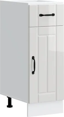 Produktbild von Küchen-Unterschrank Lucca Hochglanz-Weiß Holzwerkstoff