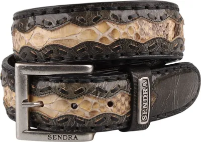 Image de Sendra Schlangenleder Gürtel 8347 Braun