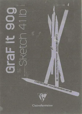 Produktbild von Clairefontaine Block Graf It Schwarz A5 80Bl 90g