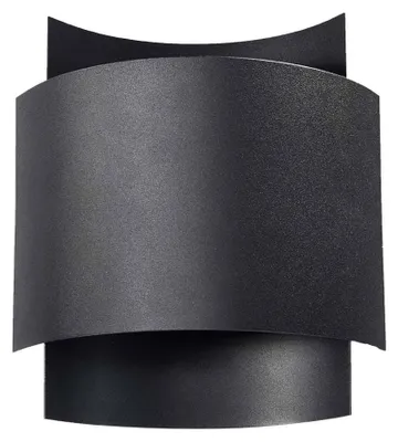 Produktbild von Wandleuchte, Stahl, schwarz, Up & Down Beleuchtung, H 23 cm