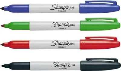 Produktbild von Sharpie - Marker - permanent - Schwarz - farbstoffbasierte Tinte - 0.9 mm, 1 Stift
