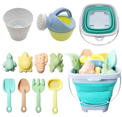 Produktbild von Strandspielzeug Sandspielzeug Strandspielset - 11-teilig - Mit Netztasche - Für Kinder