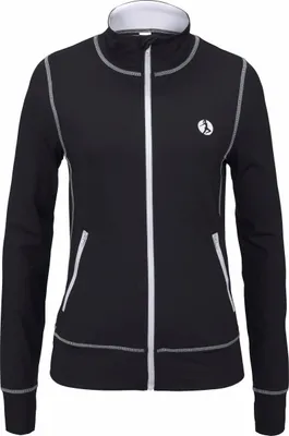 Produktbild von LA LASCANA ACTIVE Trainingsjacke schwarz-weiß Größe 36/38