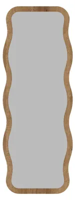 Image de Miroir en bois « Aror » - 50 x 160 cm - Beige