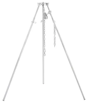 Produktbild von BBQ-Toro Dreibein Schwenkgrill mit Tragetasche, verzinktes Eisen, Höhenverstellbar 119 - 184 cm