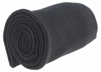 15x80cm Bündchen Strickbündchen Bündchenstoff 6% Elastan Bündchenstoff gerippt stahlgrau