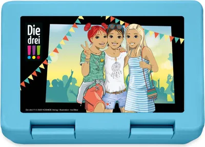 Produktbild von Spreadshirt Die Drei Ausrufezeichen Auf Dem Festival Brotdose Lunchbox, One size, Saphirblau