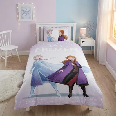 Produktbild von Unyqoos® Disney Frozen Kinder-Bettwäsche – Bettbezug 140 x 200 cm mit Kissenbezug 65 x 65 cm, PolyBaumwolle (52% Baumwolle, 48% Polyester)