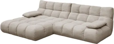 Produktbild von KAWOLA Sofa VIVIEN Ecksofa Feincord beige Longchair links