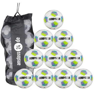 Produktbild von Ballset DERBYSTAR Jugendball - BRILLANT LIGHT 350 inkl. Ballsack 10 Bälle 4