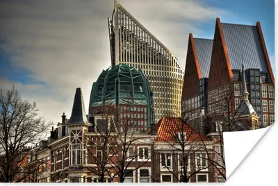 Produktbild von MuchoWow® Poster Den Haag - Stadt - Architektur 120x80 cm - Bilder