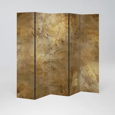 Produktbild von SpaceRebels Paravent Raumteiler - 5-teilig Raumtrenner, Druck 2-Seite - Raumtrenner - Trennwand Wohnung - Room Divider - Spanische Wand Deko Modern Sichtschutz