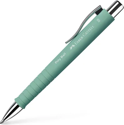 Zdjęcie produktu dla Faber-Castell 241165, Spinacz, Przyciskany długopis, Możliwość ponownego napełnienia, Niebieski, 1 szt., Extra Pogrubiony