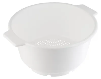 Produktbild von APS 780 Seiher, Abtropfsieb, mit 2 Muschelgriffen, Ø 36 cm, Höhe 19 cm, Polypropylen, weiß, Germany