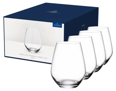 Productafbeelding van Villeroy & Boch 1172098140, Transparant, Glas, 4 stuks, Rond, Glad, 420 ml