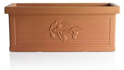 Image de Jardinière - Oliva - 100 x 44 x 39 cm - Marron