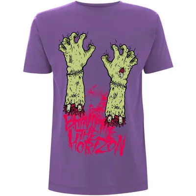 Produktbild von Bring Me The Horizon Zombie Hands Purple L T-Shirt