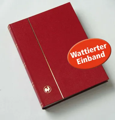 Produktbild von 60 weiße Seiten hellrot Einsteckbuch Einsteckalbum Briefmarkenalbum