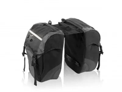Produktbild von XLC Doppelpacktasche 30 Liter 2x15 Liter 29x14x14cm Schwarz/ Anthrazit Fahrrad