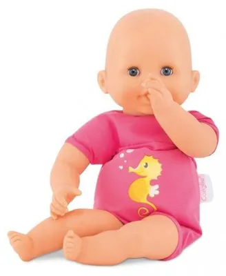 Image de Poupon mon premier bebe bain plouf fuchsia 30 cm - corolle - 100200 - baigneur