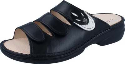 Produktbild von FINN COMFORT Kos Damen Pantolette schwarz Glattleder - Größe: 37