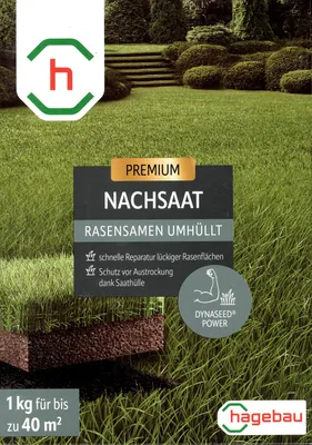 Produktbild von h-Marke Nachsaatrasen umhüllt 1kg