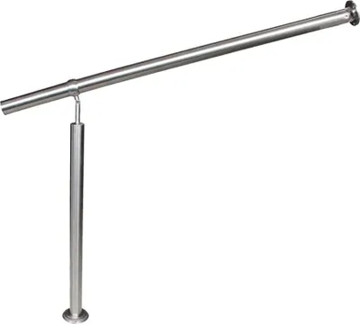 Produktbild von NAIZY 150 cm Geländer Eingangsgeländer Edelstahl Handlauf Wandhandlauf Treppengeländer Außen Innen Treppenhaus Winkel Einstellbar