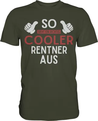 Produktbild von Cooler Rentner Lustiges Ruhestand T-Shirt – Urban Khaki / XL