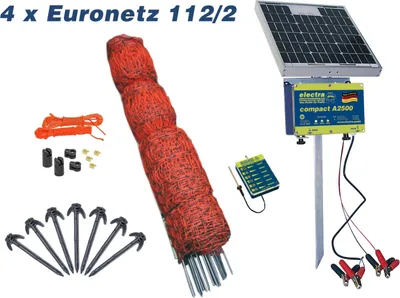 Produktbild von Electra Starter-Set Geflügel S2510, Solar - Geflügelzaun-Komplettset