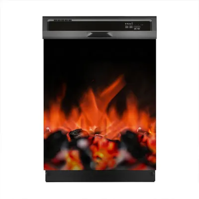 Produktbild von Aufkleber sticker 60x70 cm Dekorative folie Spülmaschine - Grill Feuer Glut