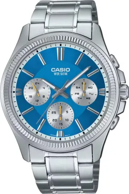 Obrázek produktu pro Casio MTP-1375PD-2A2V, Nerezová ocel, Minerální, SR927SW, 3 rok/roky, 48,5 mm, 43,8 mm