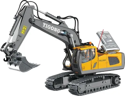 Produktbild von Fernbedienungsbagger, 2 Lithium-Batterien enthalten, 9-Kanal-Steuerung, 11Ch-Excavator-2b
