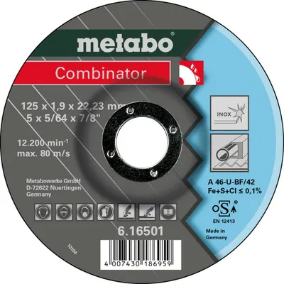 Immagine prodotto di Metabo Combinator 125x1,9x22,23 Inox, 616501000