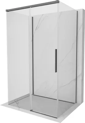 Obrázok produktu pre Sprchový kút Mexen Rox-3S, posuvný na 3 stranách, 130 x 120, priehľadný, brúsená šedá farba Gun Grey – 8C2-130-120-66-00-3S