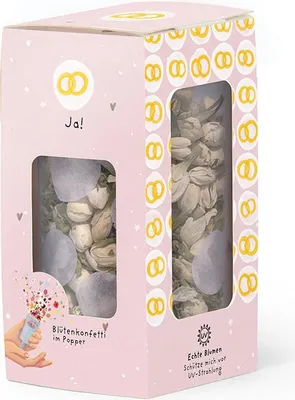 Obrázok produktu pre Konfety z kvetov „Ja!“ - Ekologické svadobné konfety zo sušených kvetov a
