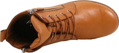 Produktbild von Andrea Conti Damen Stiefelette Schnürboot Leder Reißverschluss 0348781, Größe:38 EU, Farbe:Braun