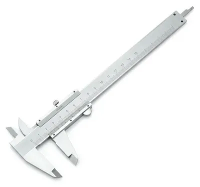 Immagine prodotto di Calibro a corsoio analogico, in acciaio inossidabile, 150 mm, precisione 0,02 mm, con misuratore di profondità