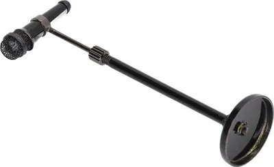 Zdjęcie produktu dla Miniaturowy mikrofon, regulowany mini model, instrument muzyczny z dekoracją, pudełko do przechowywania, czarny