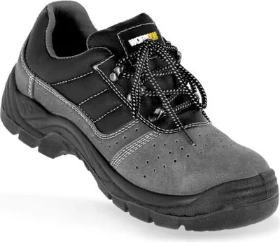 Zdjęcie produktu dla Buty ochronne Workfit Nilo Serraje S1p Src, czarne, szare, rozmiar 46, czarne, szare, rozmiar 46