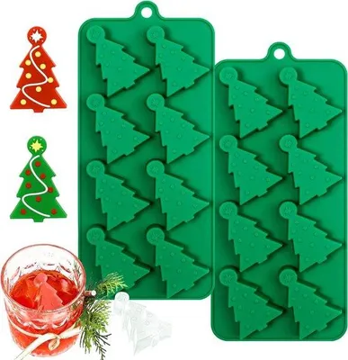 Produktbild von Silikon Kerstboomform DIY Grün