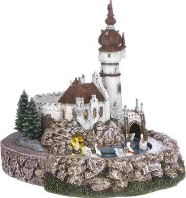 Produktbild von Luville Weihnachtsdorf Zwanen - 24x31x27.5 cm - Polyresin - Grau