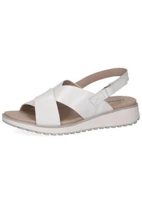 Produktbild von Caprice Damen Sandale Slingback Kreuzriemen Keilabsatz 9-28703-42, Größe:38 EU, Farbe:Weiß