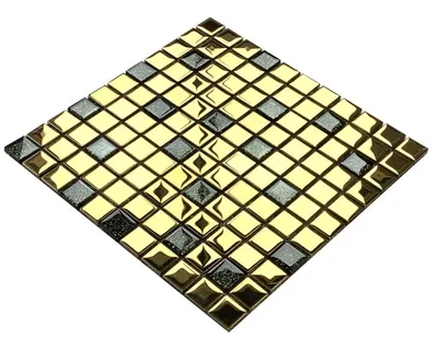 Immagine prodotto di Mosaico oro lucido "GOLD-804", mosaico da parete oro 30 x 30 cm